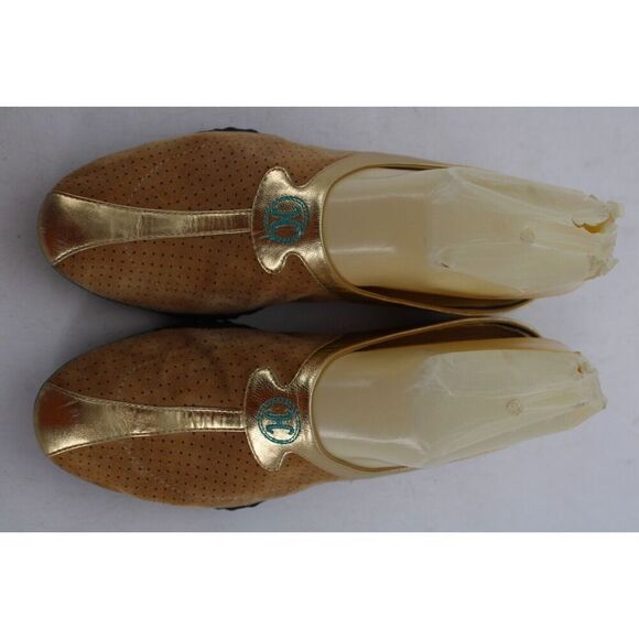 Cole Haan 6b Tan & Gold Slip On Mule - Picture 3 of 11